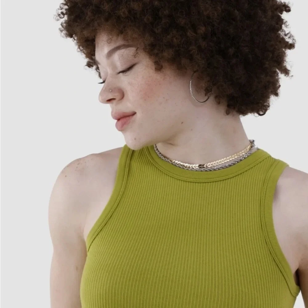No Boundaries Juniors Seamless Tank Top, Women's Size XS (1) Deco Green